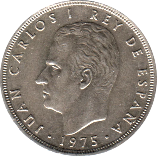 5 Pesetas, 1980 Obverse