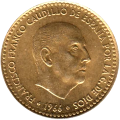 Preview 1 Peseta, 1975 obverse