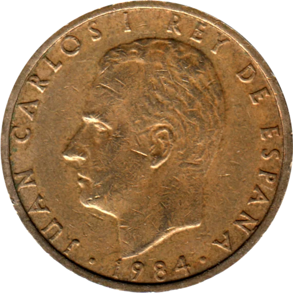 100 Pesetas, 1984 Obverse