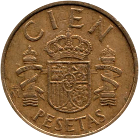 Preview 100 Pesetas, 1984 reverse
