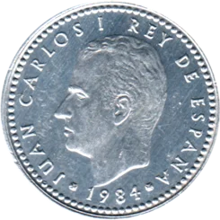 Preview 1 Peseta, 1984 obverse