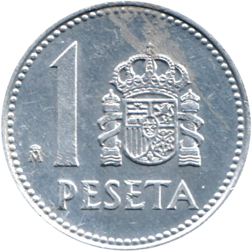 1 Peseta, 1984 Reverse