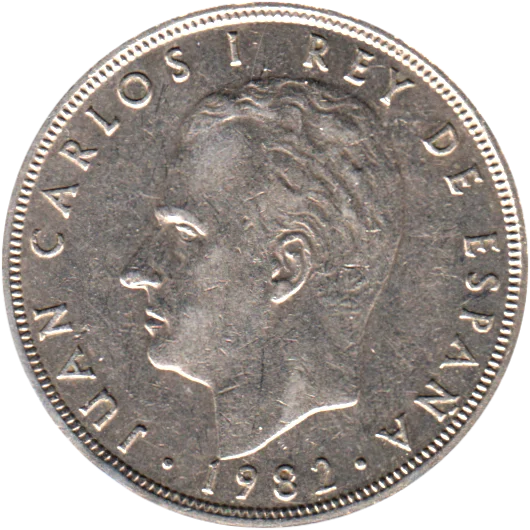 5 Pesetas, 1982 Obverse