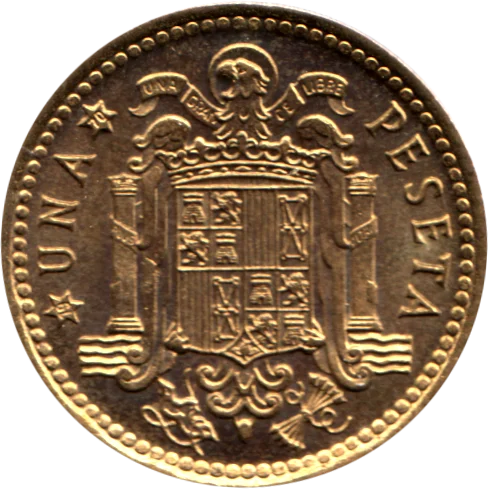 1 Peseta, 1970 Reverse