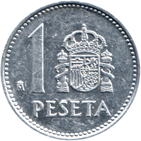 1 Peseta, 1988 Reverse