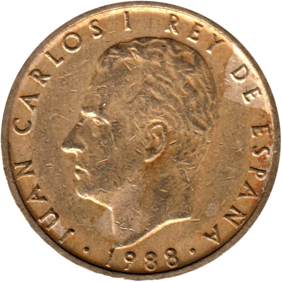 100 Pesetas, 1988 Obverse
