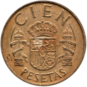 Preview 100 Pesetas, 1988 reverse