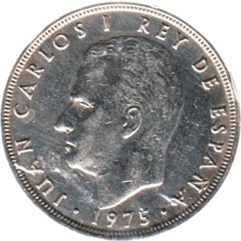 Preview 5 Pesetas, 1976 obverse