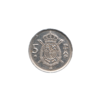 Preview 5 Pesetas, 1976 reverse