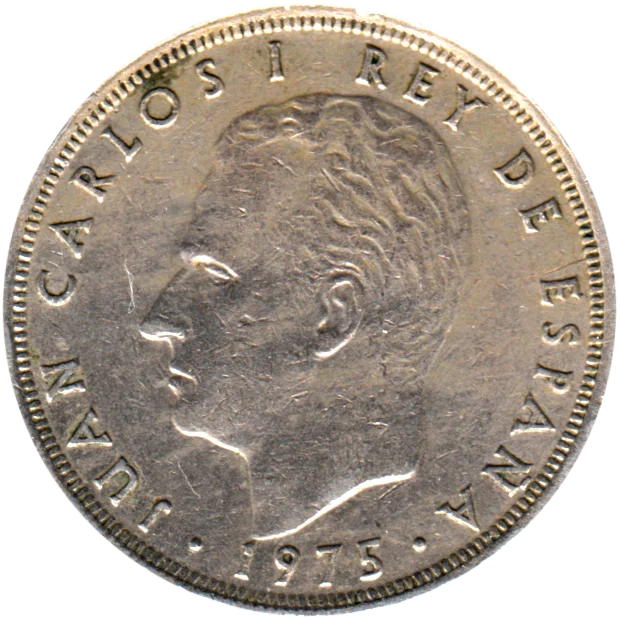 25 Pesetas, 1977 Obverse
