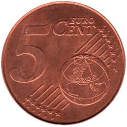 Preview 5 cents, 2022 reverse