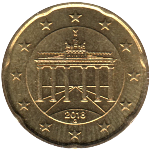 20 cents, 2018 Obverse