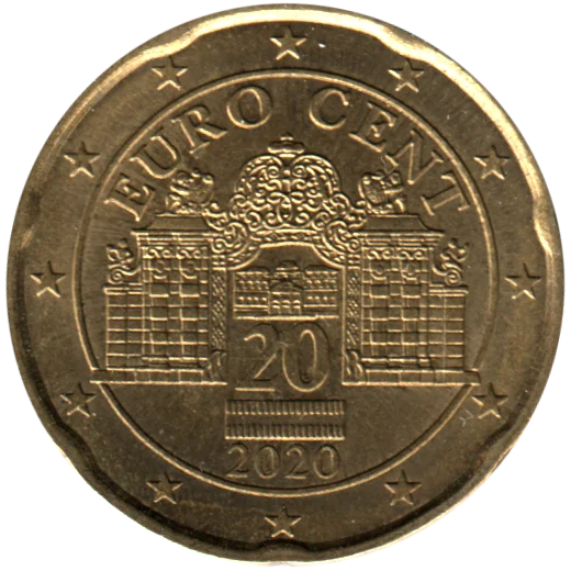 20 cents, 2020 Obverse