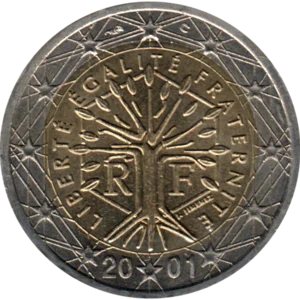 Preview 2 Euro, 2001 obverse