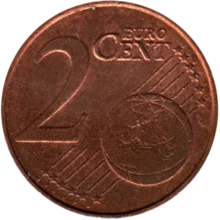 Preview 2 cents, 2000 reverse