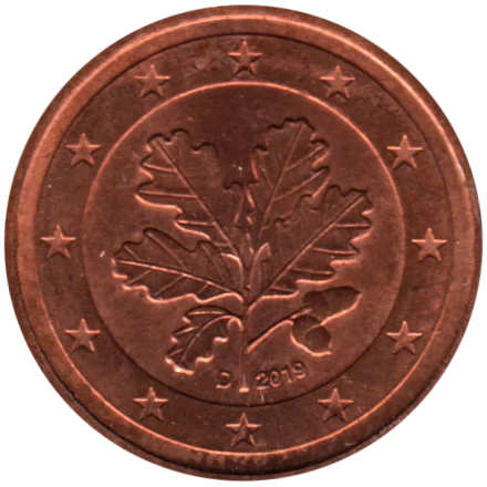 2 cents, 2019 Obverse