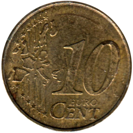 10 cents, 1999 Reverse