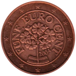 Preview 5 cents, 2004 obverse