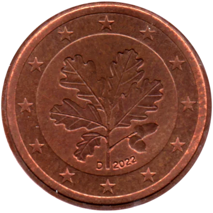 2 cents, 2022 Obverse