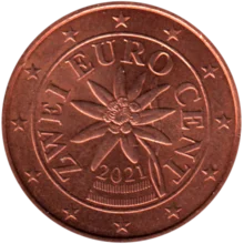 Preview 2 cents, 2021 obverse