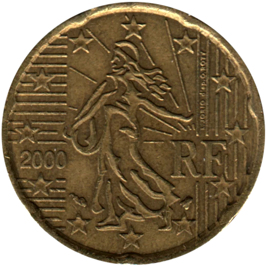20 cents, 2000 Obverse