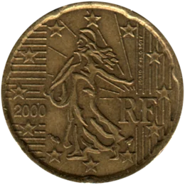 Preview 20 cents, 2000 obverse