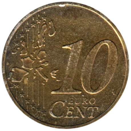 10 cents, 1999 Reverse