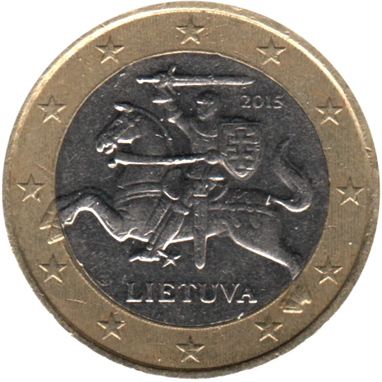 1 Euro, 2015 Obverse