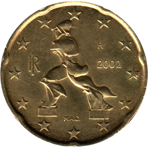 20 cents, 2002 Obverse