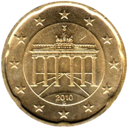 Preview 20 cents, 2010 obverse