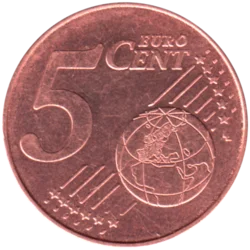 Preview 5 cents, 2023 reverse