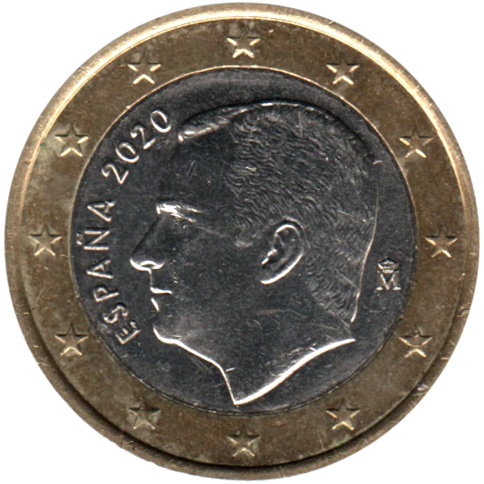 1 Euro, 2020 Obverse