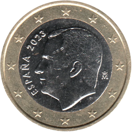1 Euro, 2023 Obverse