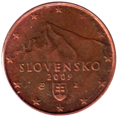 1 cent, 2009 Obverse