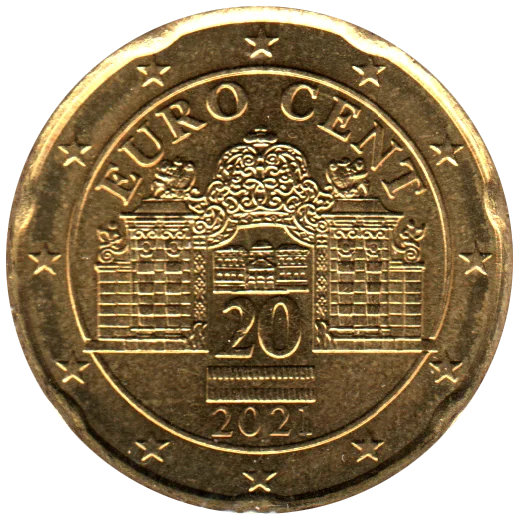 20 cents, 2021 Obverse