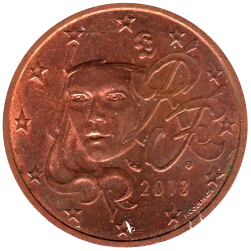 5 cents, 2013 Obverse