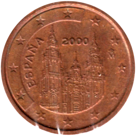 2 cents, 2000 Obverse