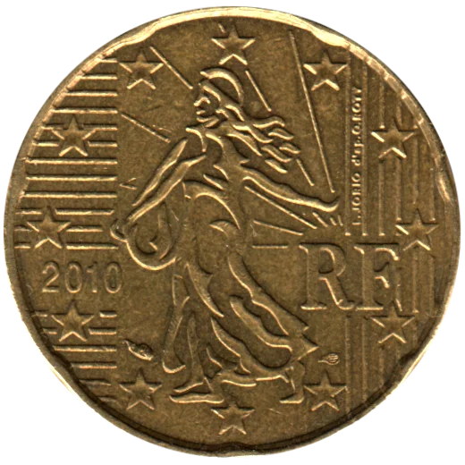 20 cents, 2010 Obverse