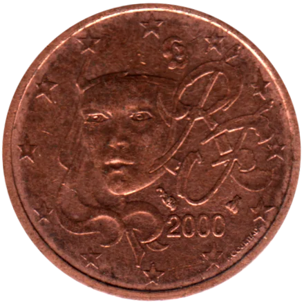 2 cents, 2000 Obverse