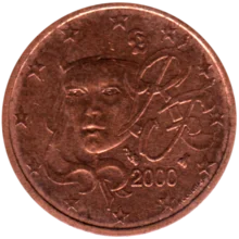 Preview 2 cents, 2000 obverse