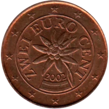 Preview 2 cents, 2002 obverse