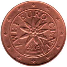 Preview 2 cents, 2005 obverse