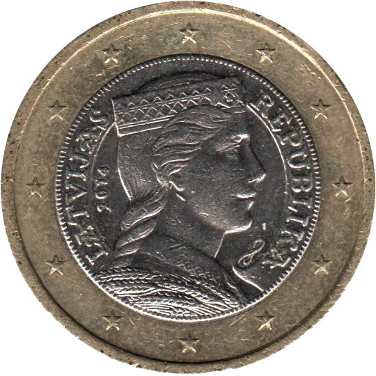 1 Euro, 2014 Obverse