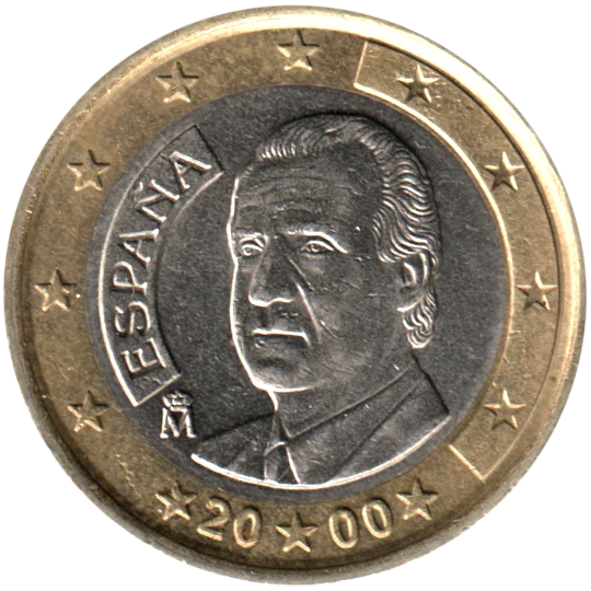1 Euro, 2000 Obverse