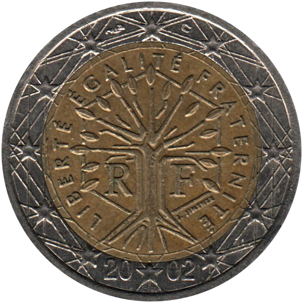 2 Euro, 2002 Obverse