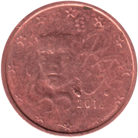 2 cents, 2016 Obverse