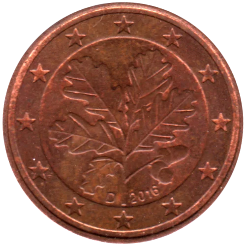 5 cents, 2016 Obverse
