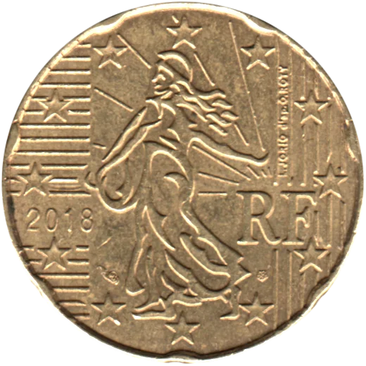 20 cents, 2018 Obverse