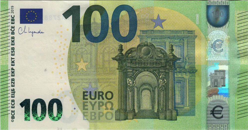 100 Euro, 2019 Obverse