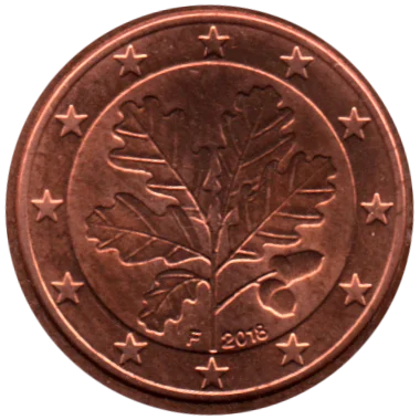1 cent, 2018 Obverse